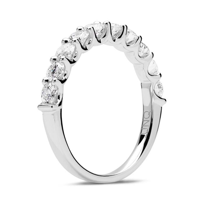 Eternity Ring 750er Weißgold 10 Diamanten