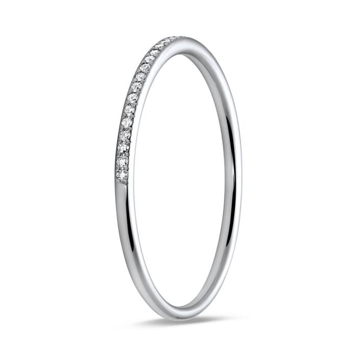 Memoire ring 950 platina Diamanten