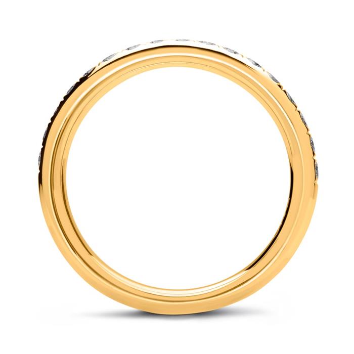 Eternity Ring 18K Gold 17 Diamanten