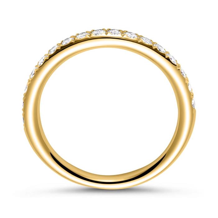 750er Gold Memoire Ring 17 Brillanten