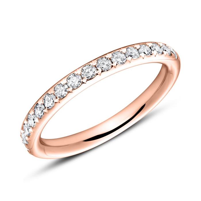 14 karaat ros&#xE9;gouden memoire ring