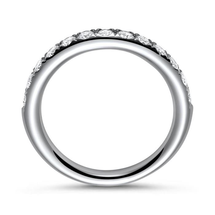 950er Platin Half Eternity Ring 13 Diamanten