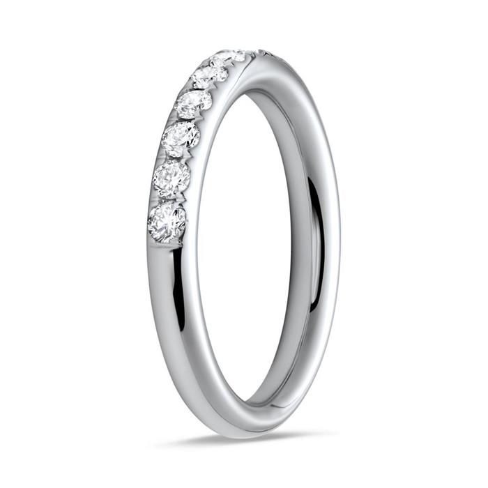 950er Platin Half Eternity Ring 13 Diamanten