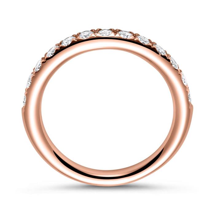 14K Ros&#xE9;gold Eternity Ring 13 Diamanten