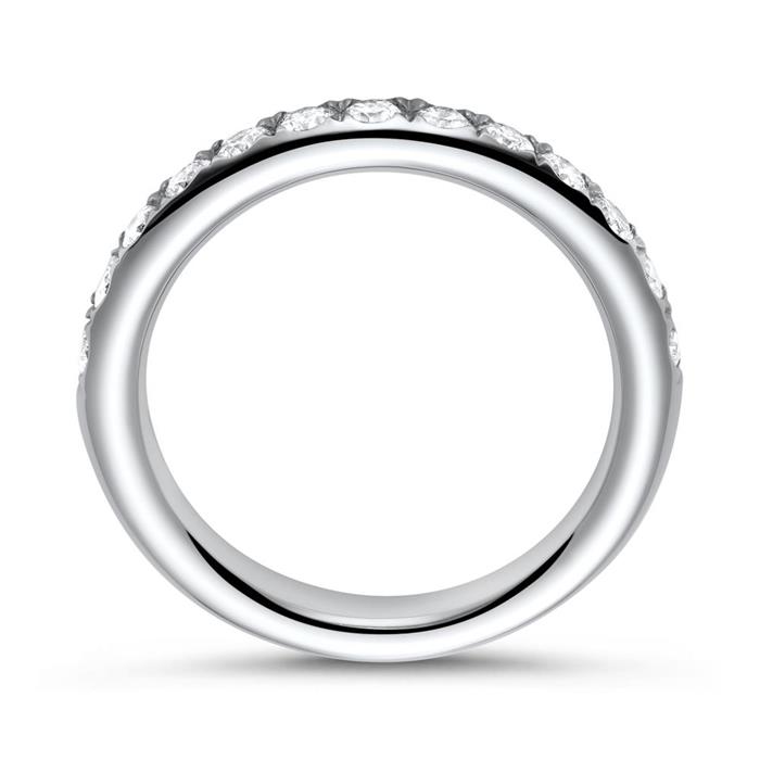 Eternity ring 14ct white gold 13 diamonds