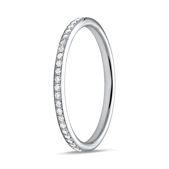 Ring Full Eternity 950er Platin 49 Diamanten