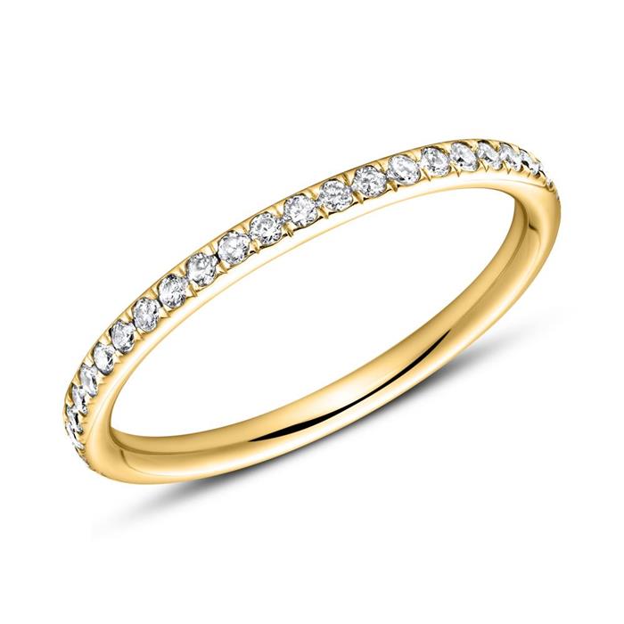 18 karaat gouden eternity ring 44 briljanten