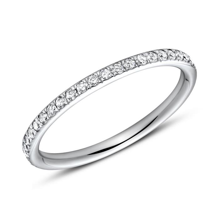 950er Platin Eternity Ring 44 Brillanten