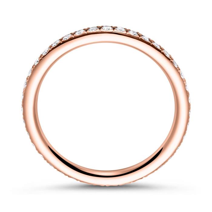 18 karaat roségouden eternity ring 44 briljanten