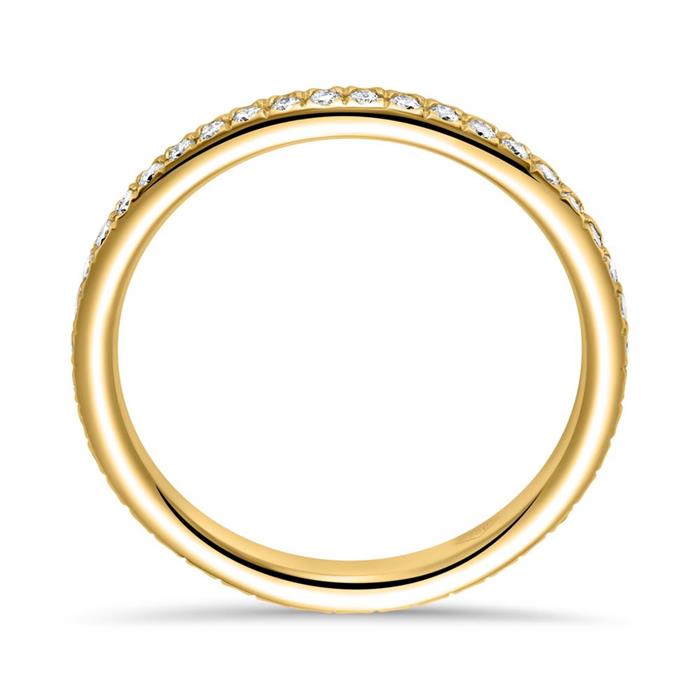 750er Gold Ring Eternity 43 Diamanten
