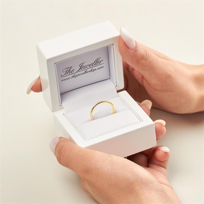 Memoire Ring 750er Gold 39 Diamanten