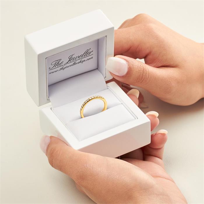 Eternity Ring 585er Gold 33 Diamanten