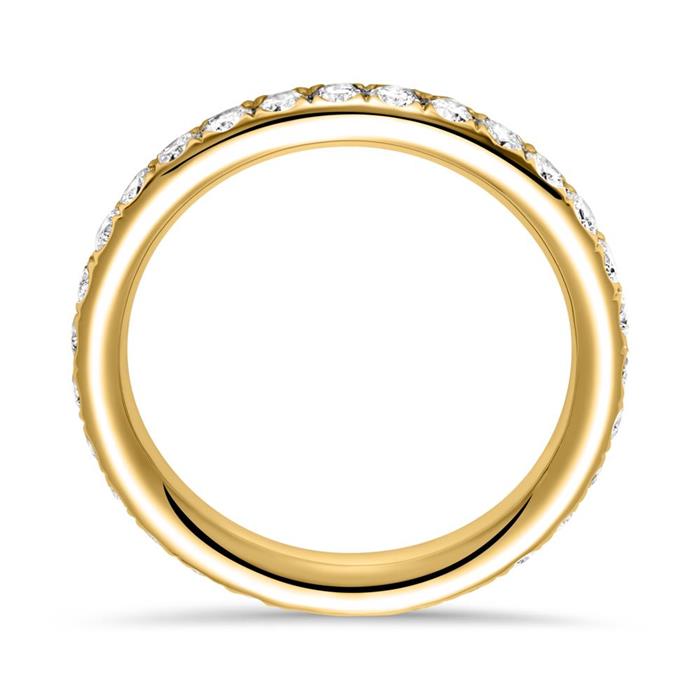 Eternity ring 18ct gold 30 diamonds