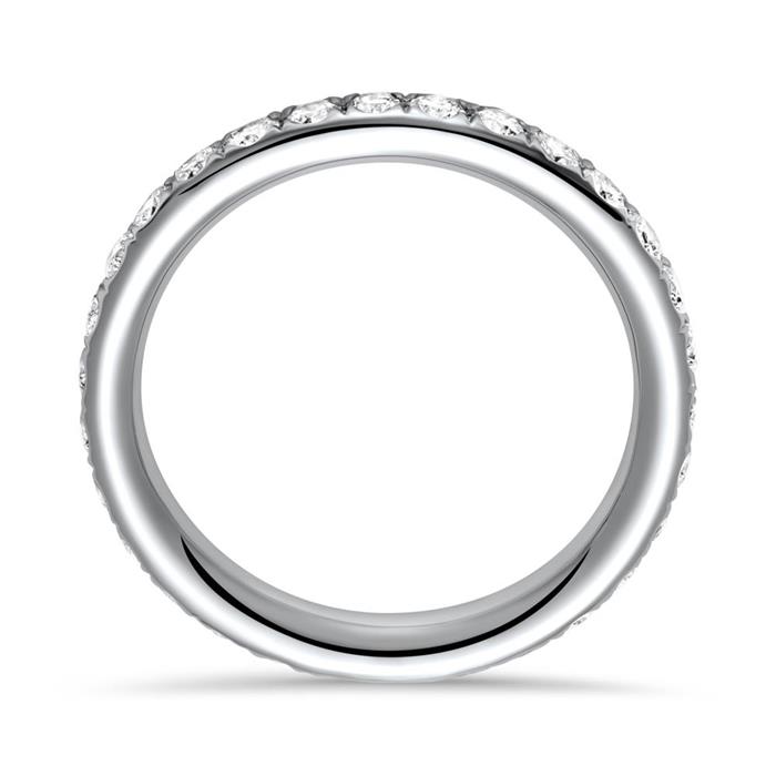 Eternity ring 950 platinum 30 diamonds