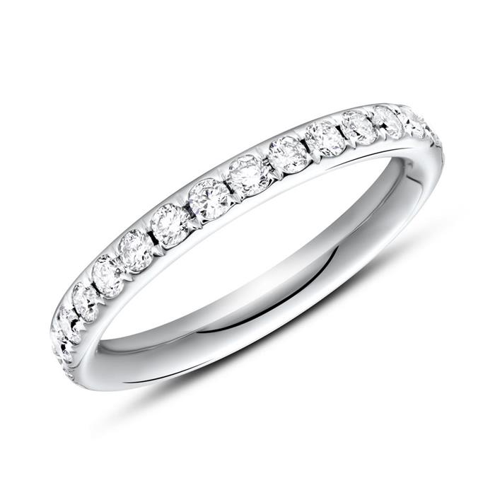 Eternity ring 14ct white gold 30 diamonds