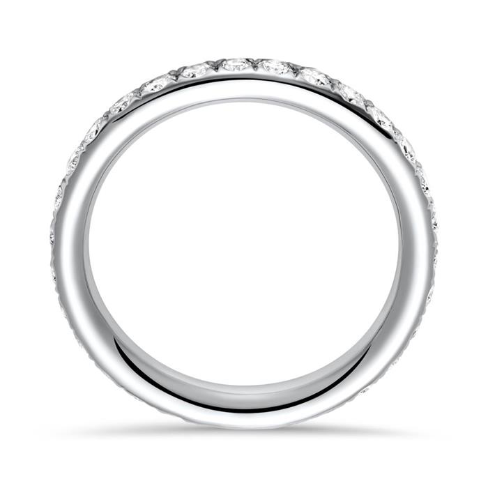 Eternity ring 14ct white gold 30 diamonds