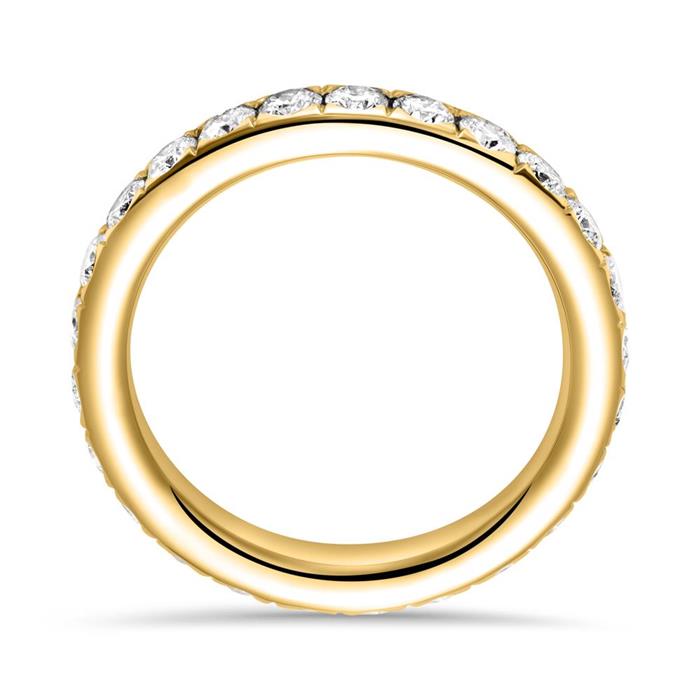 Eternity ring 14k goud 25 Diamanten