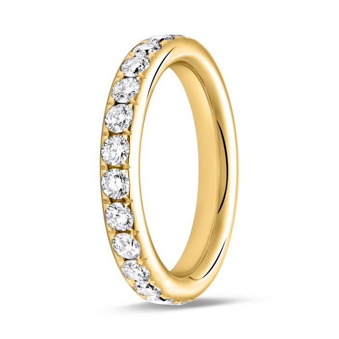 Eternity Ring 750er Gold 25 Diamanten