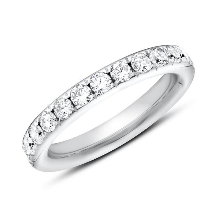 Eternity ring 14ct white gold 25 diamonds