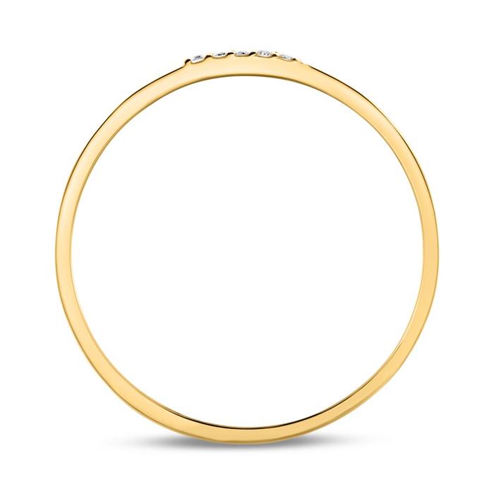 Diamond ring in 14K white gold