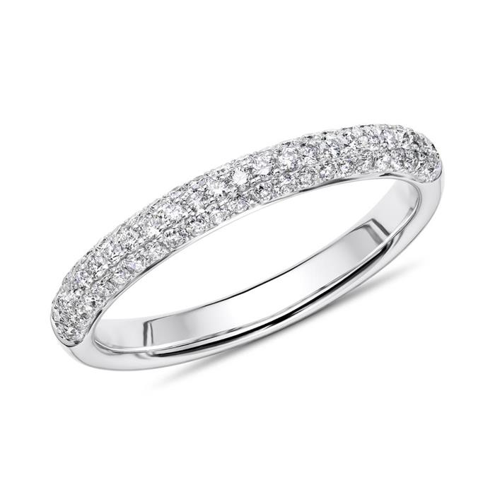 Diamond ring in 18-carat white gold, approx. 0.46 ct.