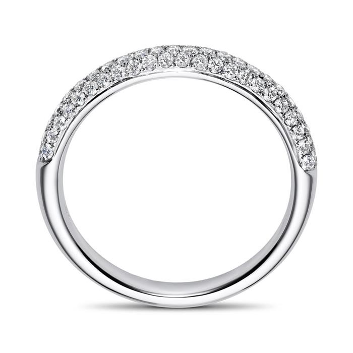 Diamond ring in 18-carat white gold, approx. 0.46 ct.