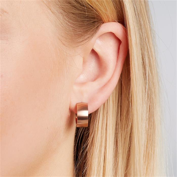 Folding mat hoops made of stainless steel rose gold plated