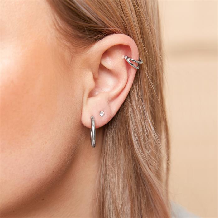925 silver stud earrings with zirconia