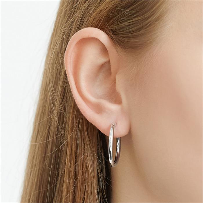 Stainless steel hoops for women