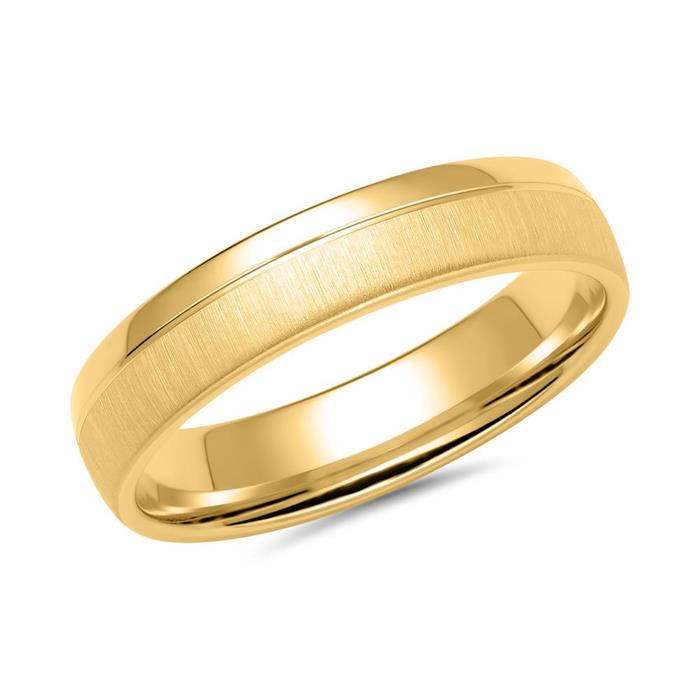 Gold wedding rings with 15 diamonds