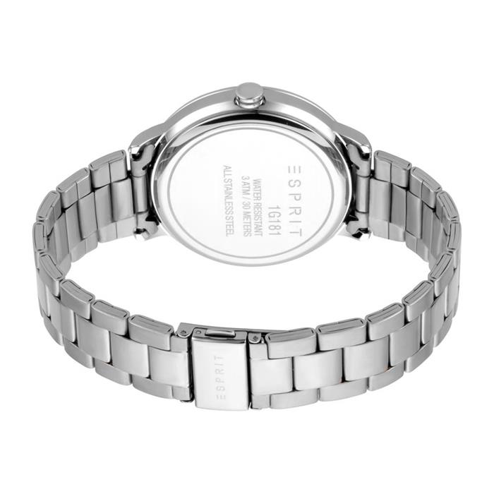 Stainless steel men's watch with date display