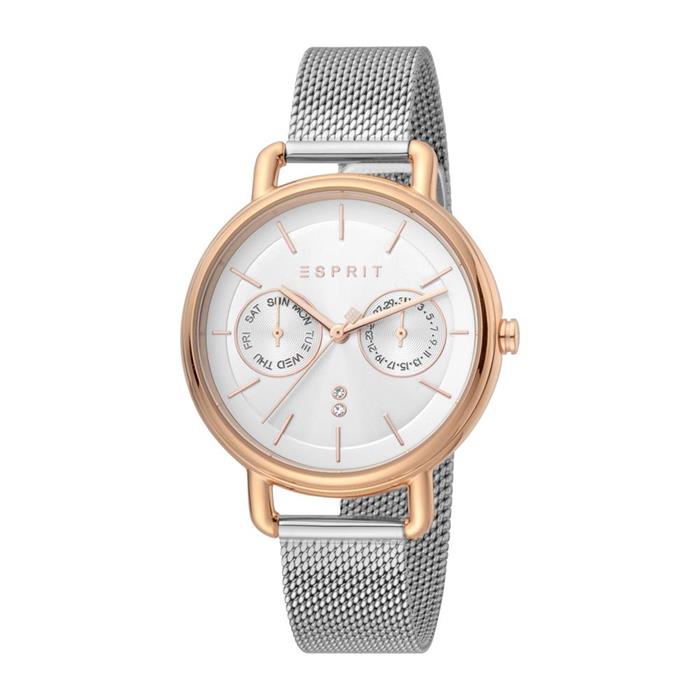 Stainless Steel Ladies' Watch With Date And Weekday