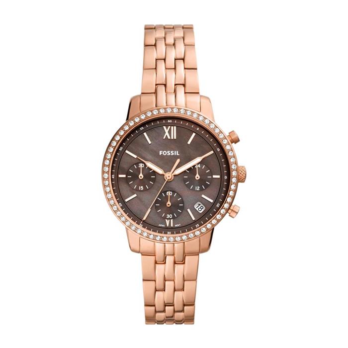 Ladies Chronograph Neutra In Stainless Steel, Ip Rosé