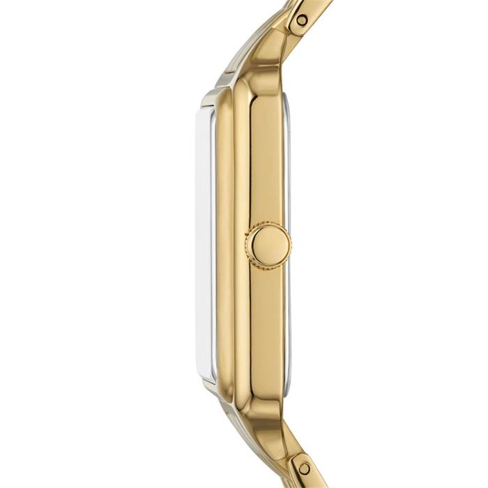 Raquel ladies watch in stainless steel with mother-of-pearl, IP gold