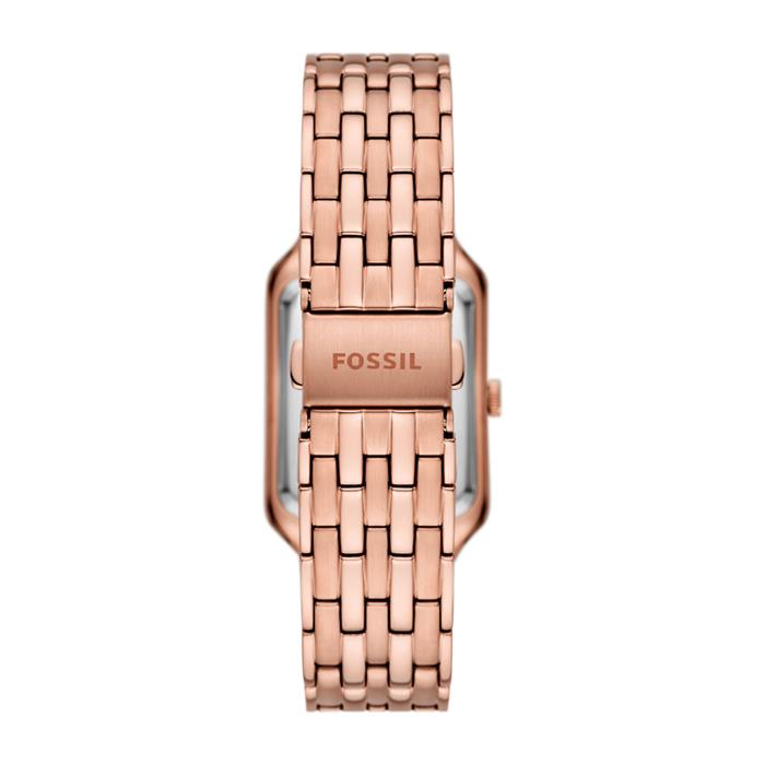 Raquel quartz watch for women in rose gold-plated stainless steel