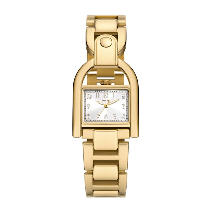 Harwell Quartz horloge voor dames in roestvrij staal, IP goud