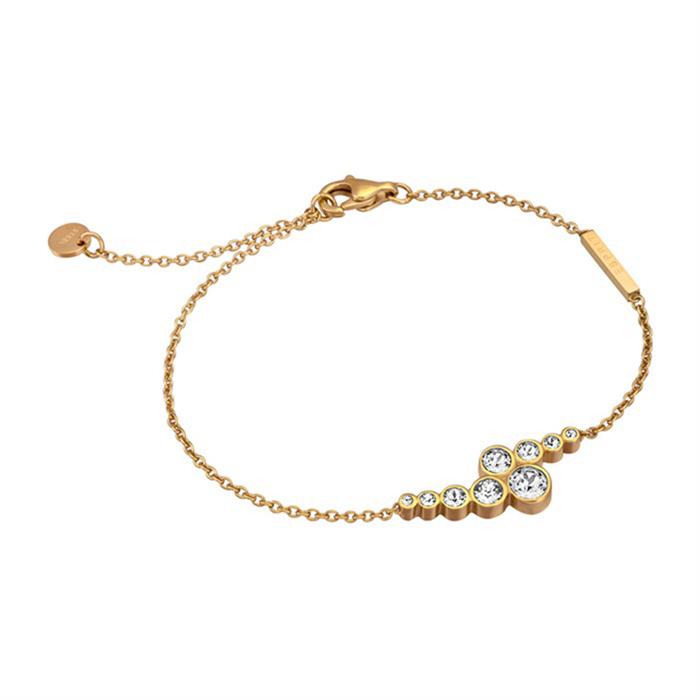 Esprit bracelet twinkle stainless steel gold plated zirconia
