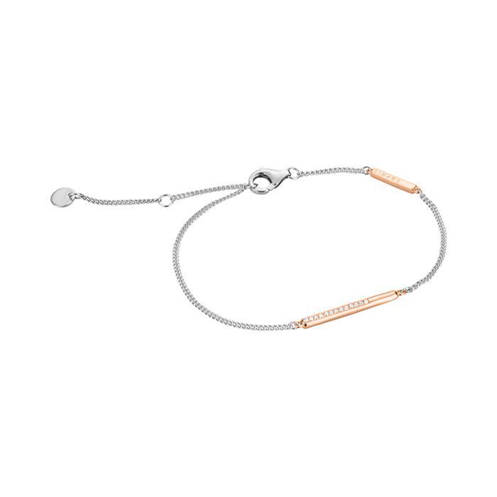 Bracelet even for ladies in sterling silver rosé