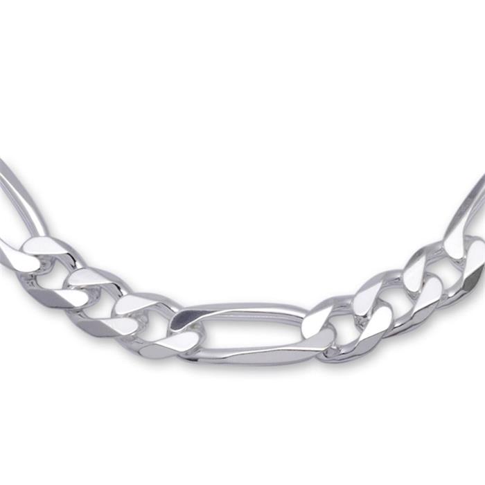 Sterling silver bracelet: Figaro bracelet silver 8mm