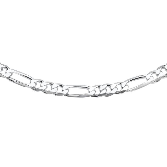 Sterling silver chain: Figaro chain silver 8mm