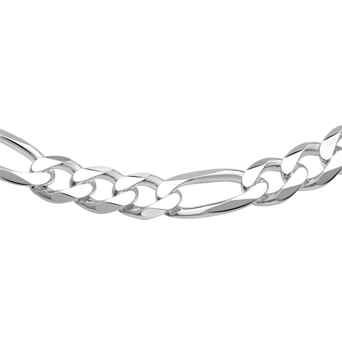 Sterling Silver Chain: Figaro Chain Silver 13mm