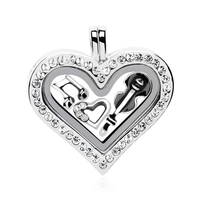 Starter set locket charms sterling silver