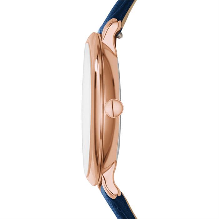 Vrouwelijk horloge jacqueline roségoud blauw