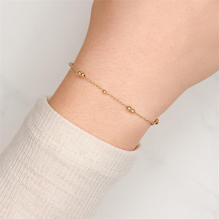 Brazalete de oro de 9 quilates para mujer