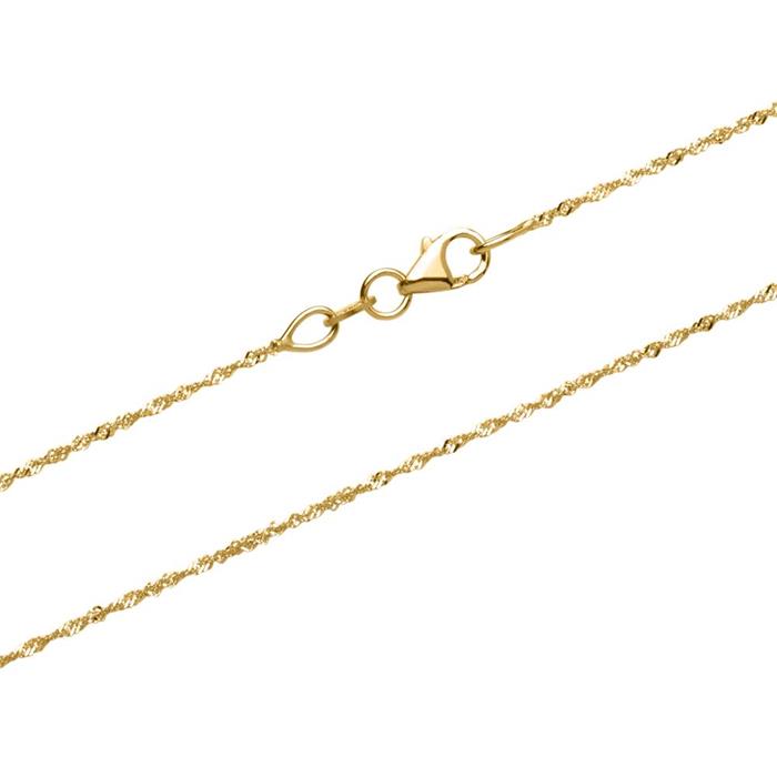 Singapore Necklace Made Of 9ct Gold