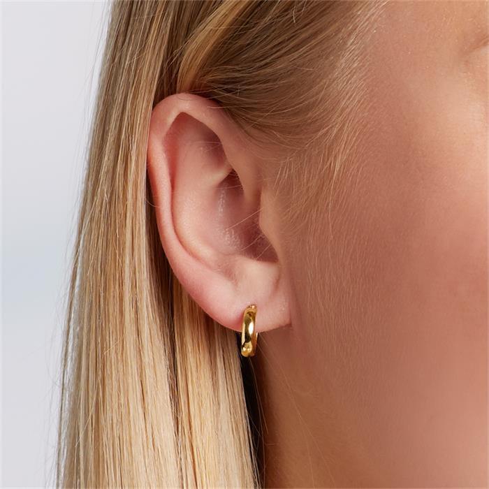 Earrings in 8ct yellow gold