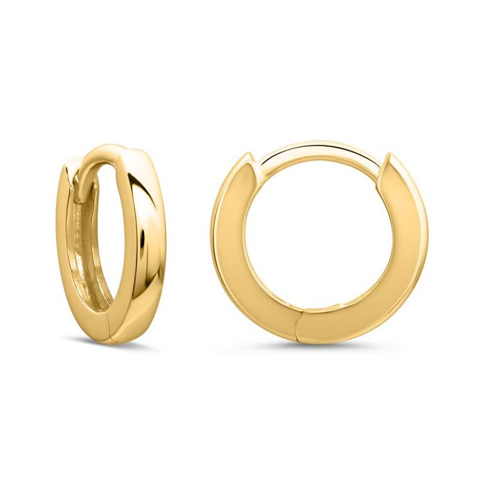 9K gold creoles for women