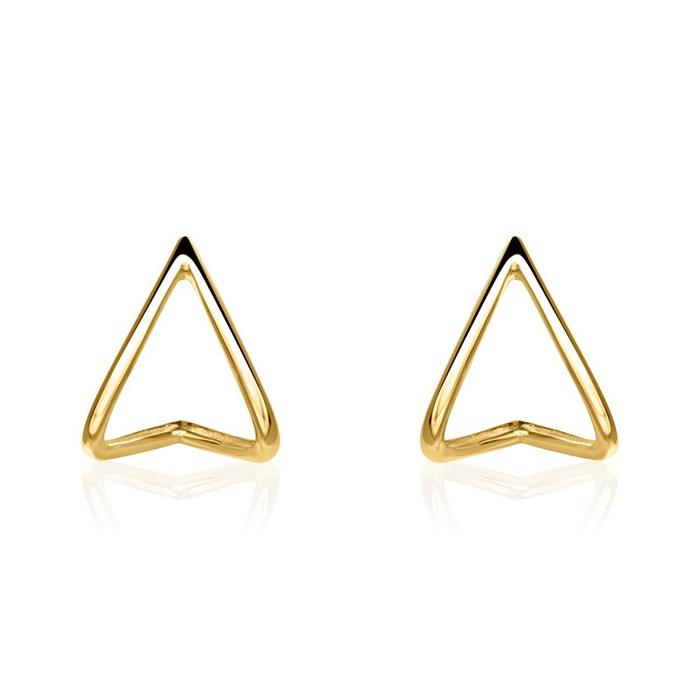 Ladies earrings in 9K gold