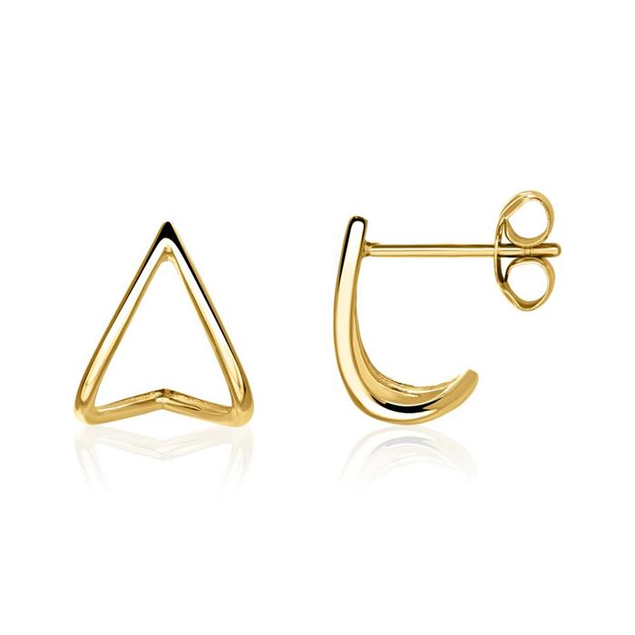 Ladies earrings in 9K gold