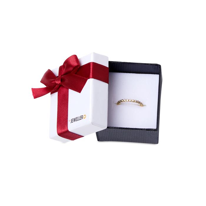 Geschenkkistje voor een ring met rode geschenkstrik